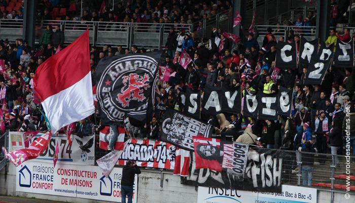 Mobilisation des supporters à Aix-Les-Bains